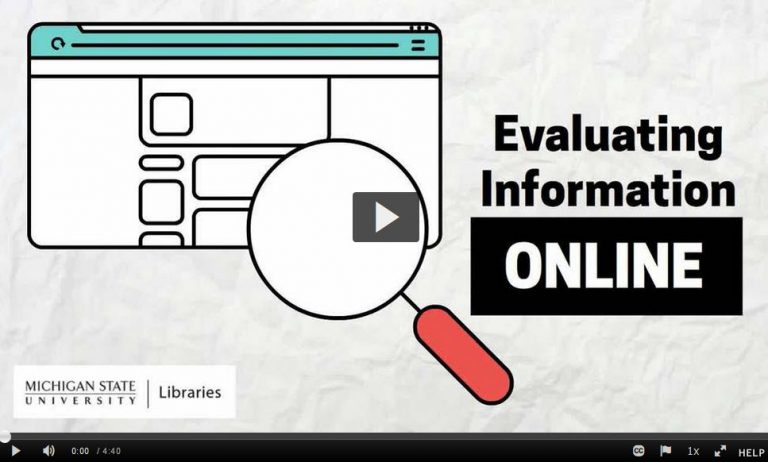Read more about the article Evaluating Information Online